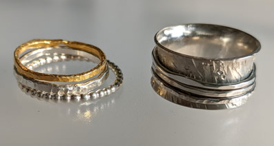 learn to make spinning and stacking rings 